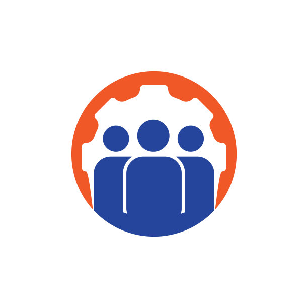 齿轮和人标志设计模板图片下载