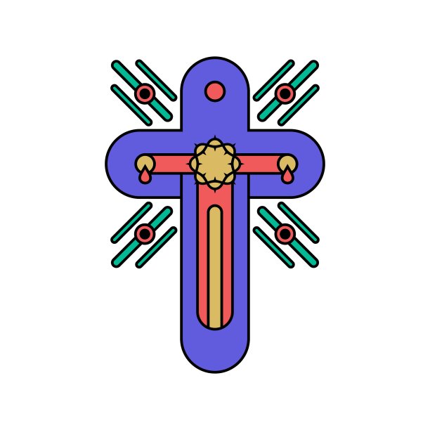 教堂的标志。基督教的象征。主和救主耶稣基督的十字架。图片下载