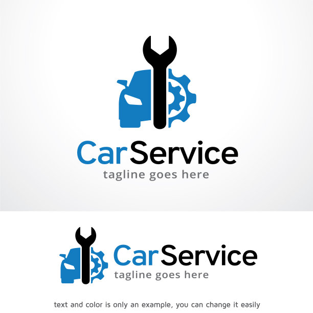 汽车服务标志模板设计图片下载
