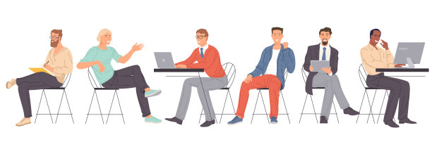 在办公室工作的年轻人图片下载