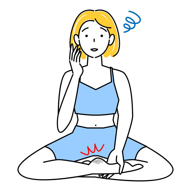 皮肤护理：脚后跟干裂的可爱女人悲伤的插图图片下载