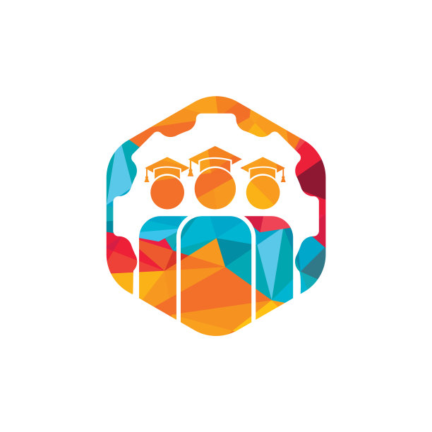 学生齿轮标志模板图片下载