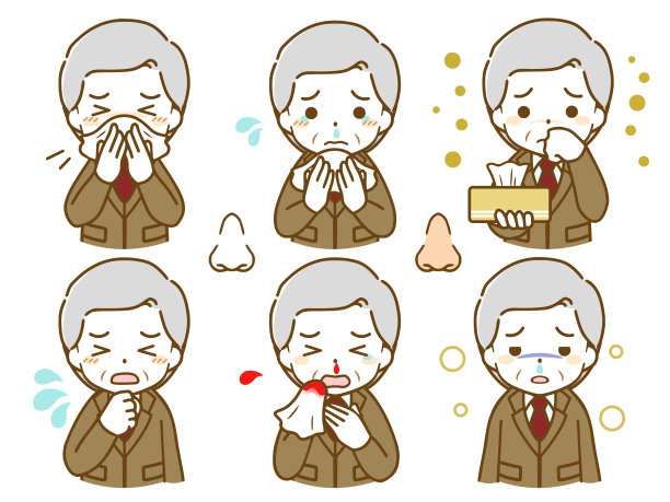 一个穿西装的老人，他的鼻子有一个畸形图片下载