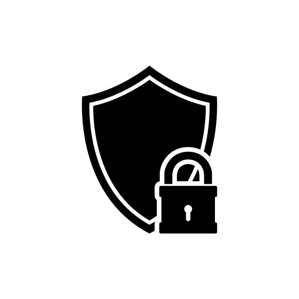 盾牌图标，保护标志隔离在白色背景图片下载