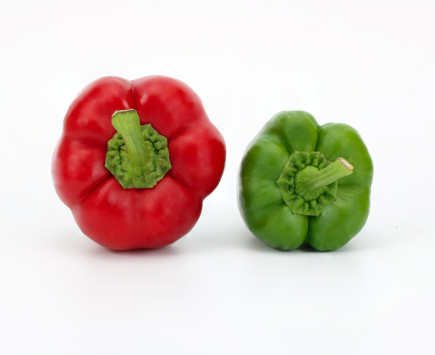 大红小绿的甜椒图片下载
