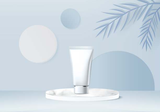 3d背景产品最小的讲台场景与几何平台。背景矢量3d与讲台。展示化妆品。舞台展示台座上的现代工作室蓝色蜡笔图片下载