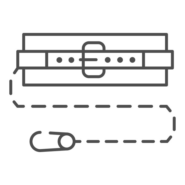 安全带细线标志安全工程图片下载