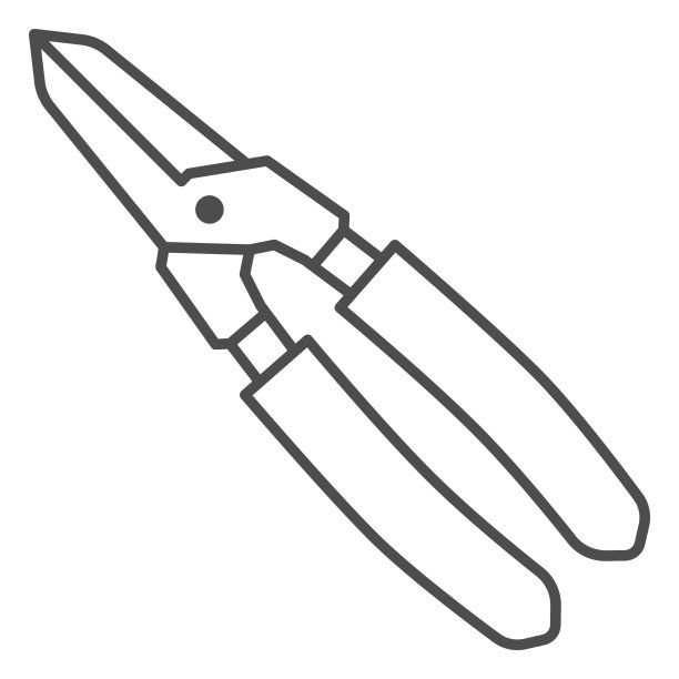 工具与绝缘手柄细线图标图片下载