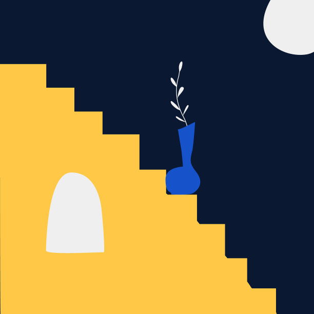 向量抽象的极简景观。多面摄影，网页设计，印刷品模板图片下载