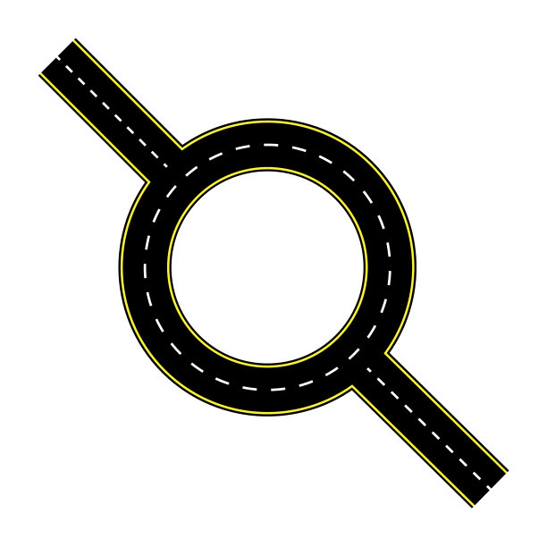 概念设计之路。旅行的概念。线矢量图标。前视图。矢量插图。股票的形象。每股收益10。图片下载