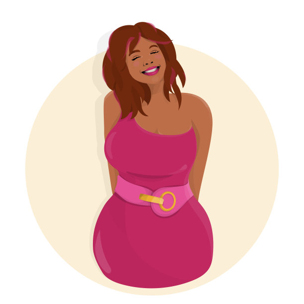 快乐的知己微笑的年轻女子图片下载