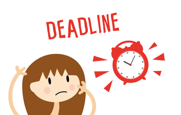 期限概念，女孩和警报图片下载