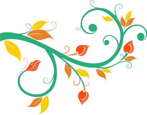 花卉设计元素stock图片下载