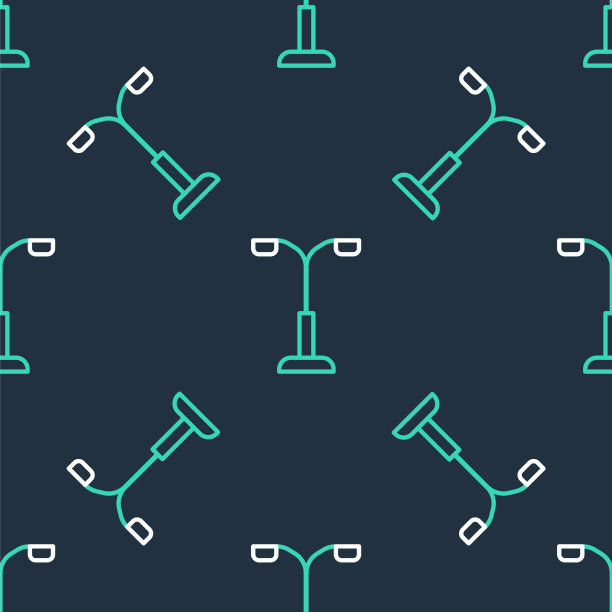 线路街灯系统图标隔离无缝图片下载