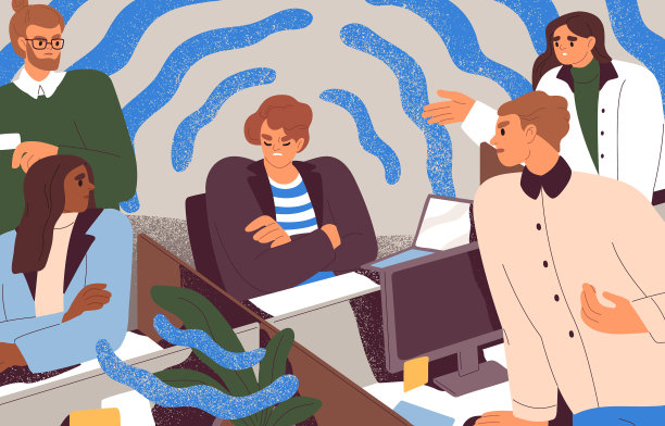 与有毒自私的同事发生冲突图片下载