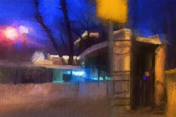 晚上的风景图片下载