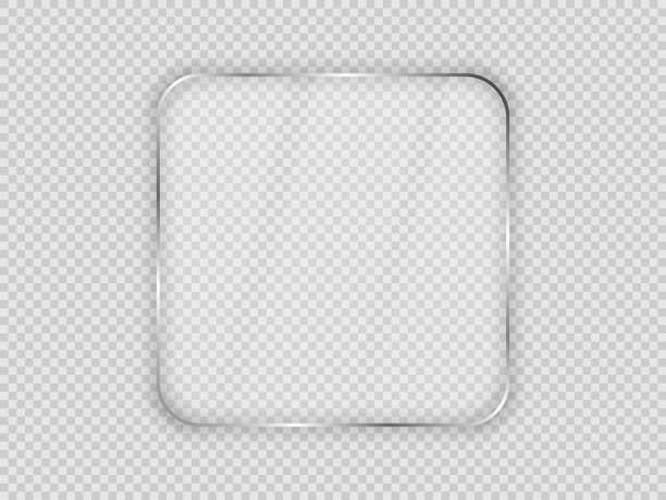 方形圆框玻璃板图片下载