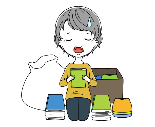 一位正在整理东西的尴尬祖母图片下载