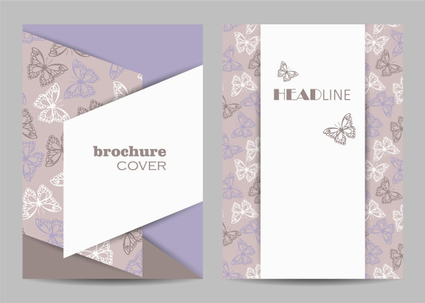 a4纸小册子封面的现代模板图片下载