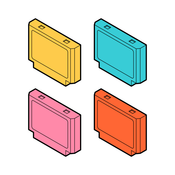 视频游戏盒装。复古电视游戏8bit。图片下载