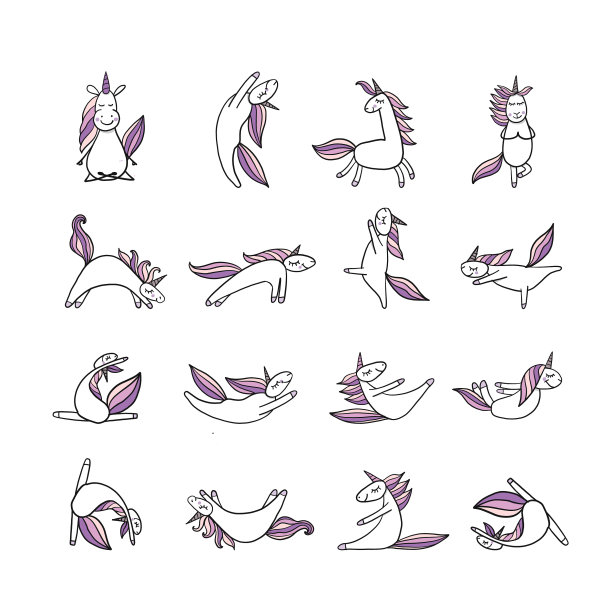 有趣的独角兽在为你的图片下载