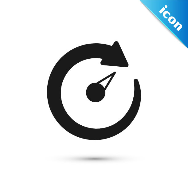 灰色数字速度表图标孤立在白色背景。全球网络高速连接数据速率技术。向量图片下载