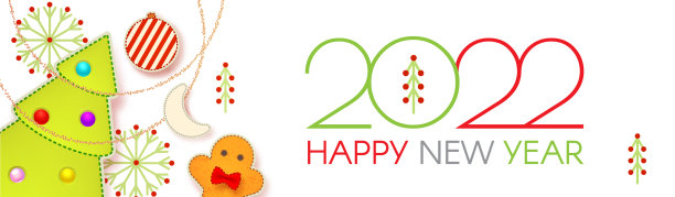 快乐2022新年圣诞可爱设计模板图片下载