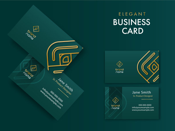 双面可编辑的名片模板图片下载