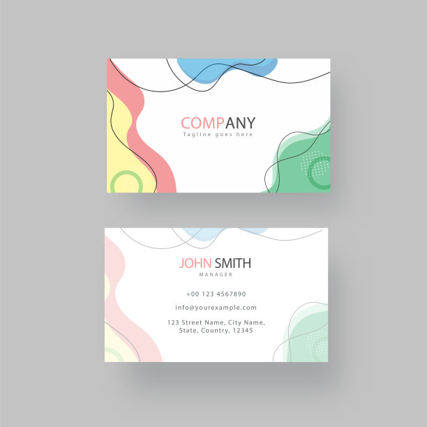 摘要名片模板布局中图片下载