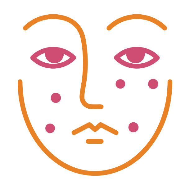 美容，皮肤科，面部，面部，雀斑，护肤图标图片下载