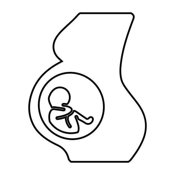 胚胎，胎儿，母亲，怀孕图标图片下载