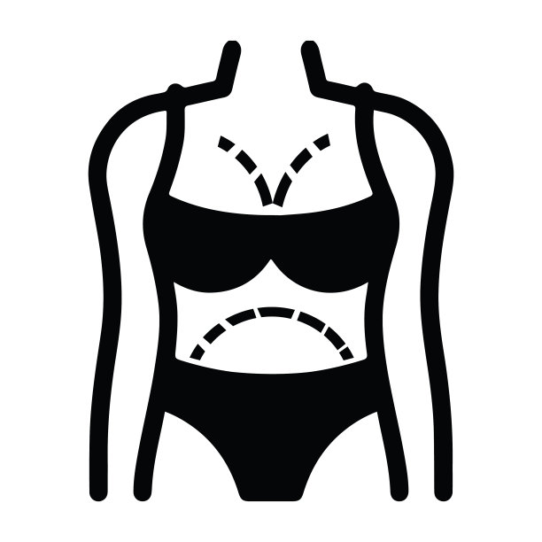 乳房，吸脂，整形手术，女人的身体图标图片下载