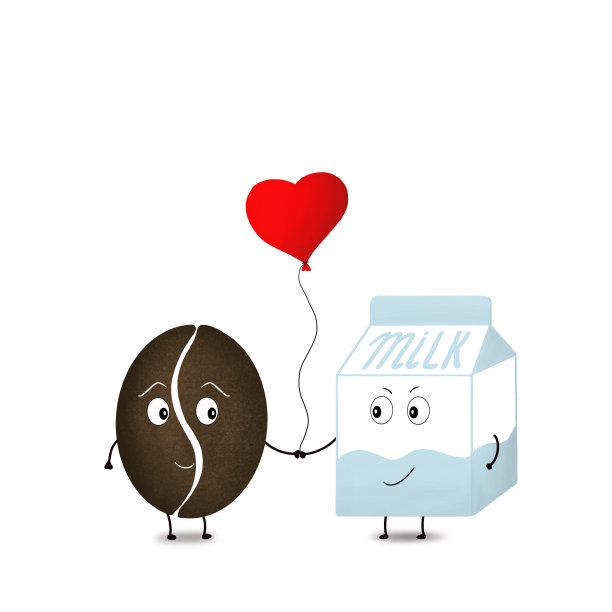 牛奶和咖啡图片下载