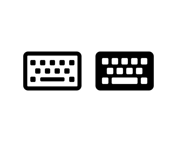 键盘矢量图标集图片下载