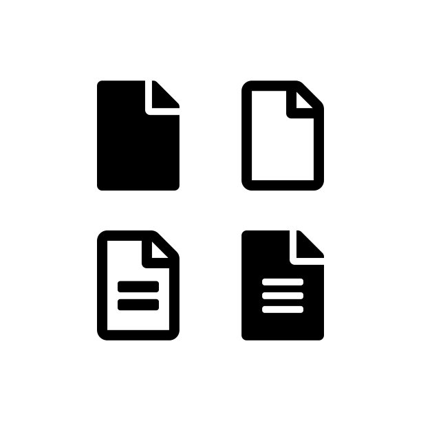 文档文件矢量图标集。文件符号孤立。矢量插图EPS 10图片下载