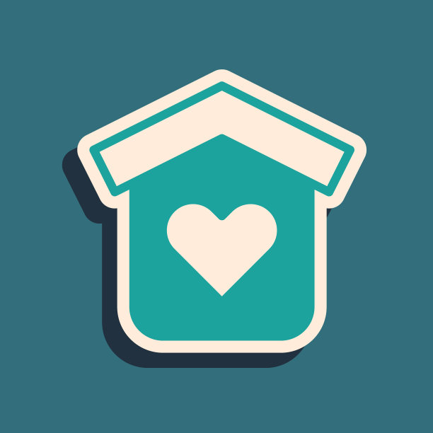 绿色避难所无家可归的图标孤立在绿色背景。紧急住房、临时住所、流浪汉和无家可归的乞丐。长长的阴影风格。向量图片下载