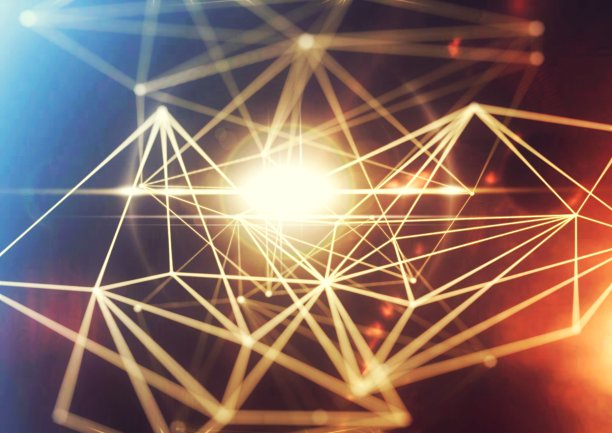 几何背景具有科学技术的概念图片下载