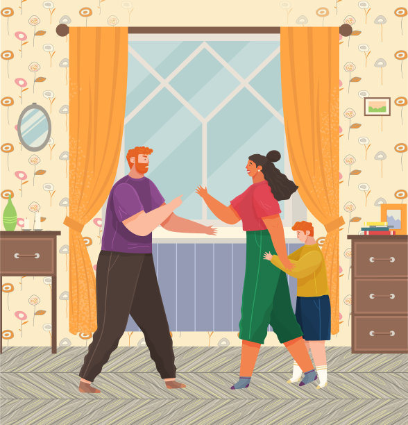 家庭争吵中的问题和冲突图片下载