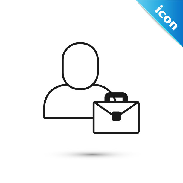 灰色自由职业者图标孤立在白色背景图片下载