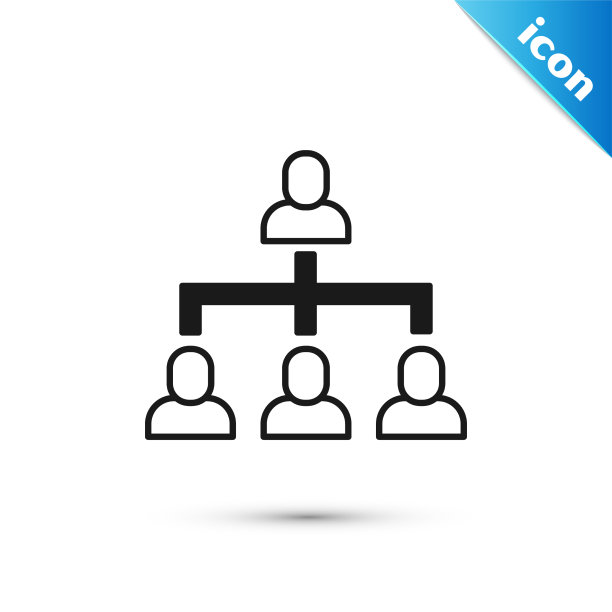 灰色业务层次组织图图片下载