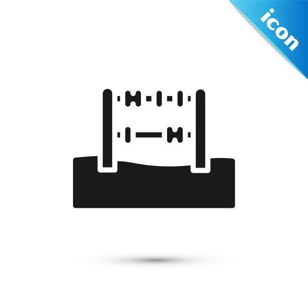 灰色算盘图标孤立在白色背景图片下载