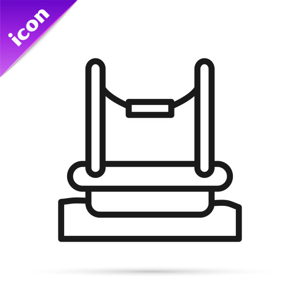 用金属吸引的黑线蹦极图片下载