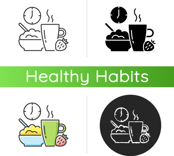 健康的早餐图标图片下载