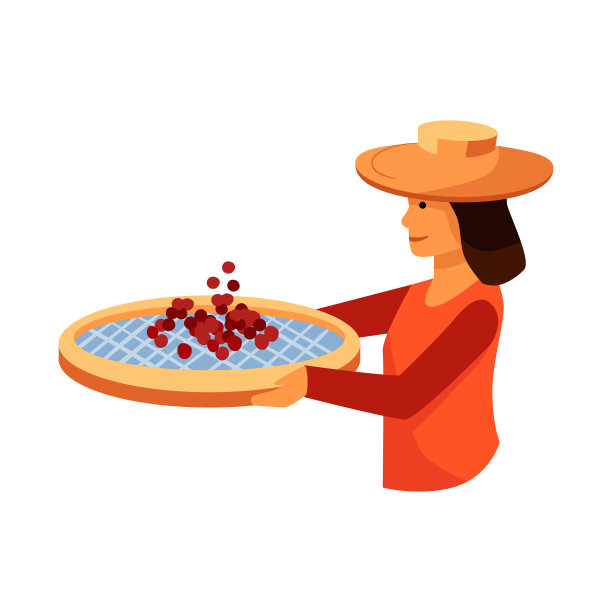 设计女孩和咖啡符号套装图片下载