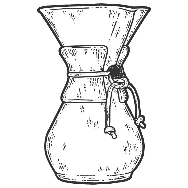 Chemex为咖啡素描刮板仿制图片下载