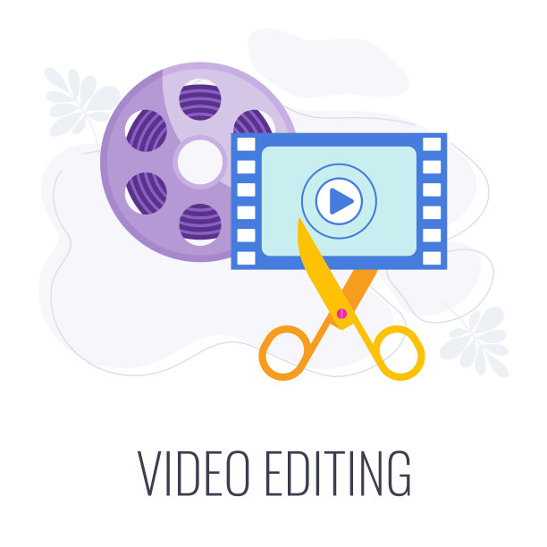 视频编辑图标剪子剪电影蒙太奇图片下载