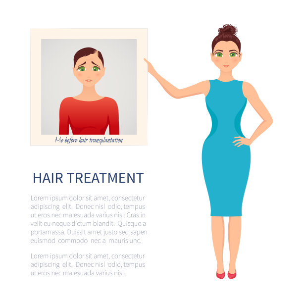 头发护理后的照片图片下载