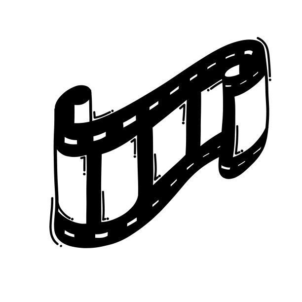 胶片条涂鸦图标素描手绘图片下载