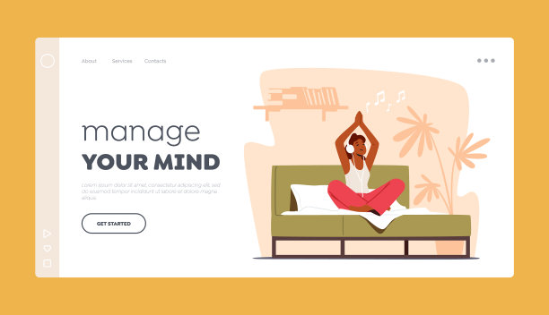 早上练瑜伽，情绪平衡和谐图片下载