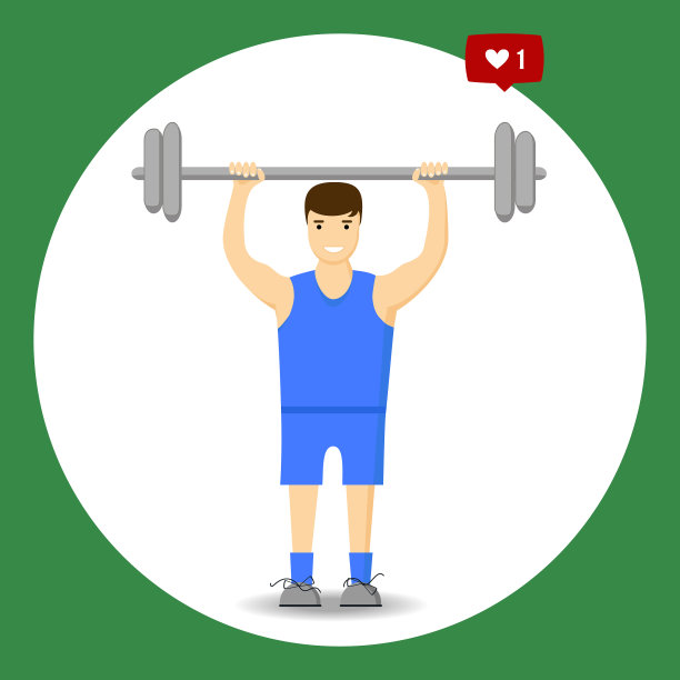 扁平风格概念瘦身象征减肥图片下载